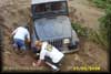 Jeep Wrangler stuck